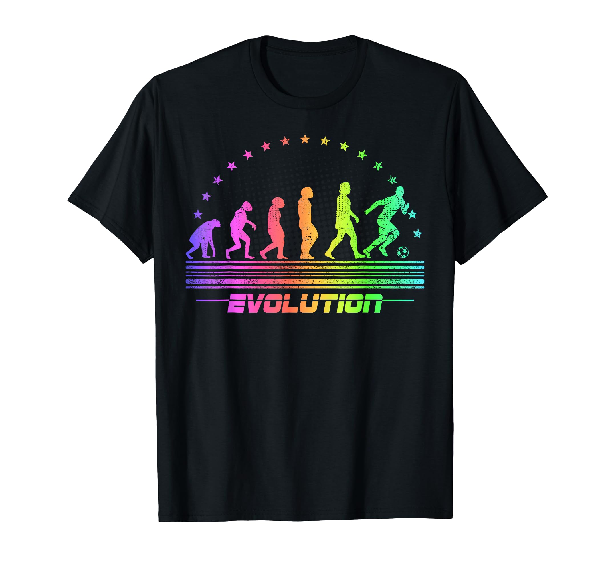 Soccer Evolution Soccer Player T-Shirt - Fun Novelty Design Men Women - T-Shirt, Sweatshirt, Hoodie