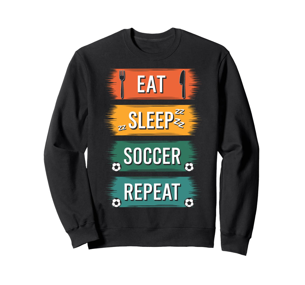 Dedicated Soccer Players Eat Sweatshirt - Aesthetic Graphic Men Women - T-Shirt, Sweatshirt, Hoodie