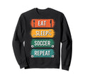 Dedicated Soccer Players Eat Sweatshirt - Aesthetic Graphic Men Women - T-Shirt, Sweatshirt, Hoodie