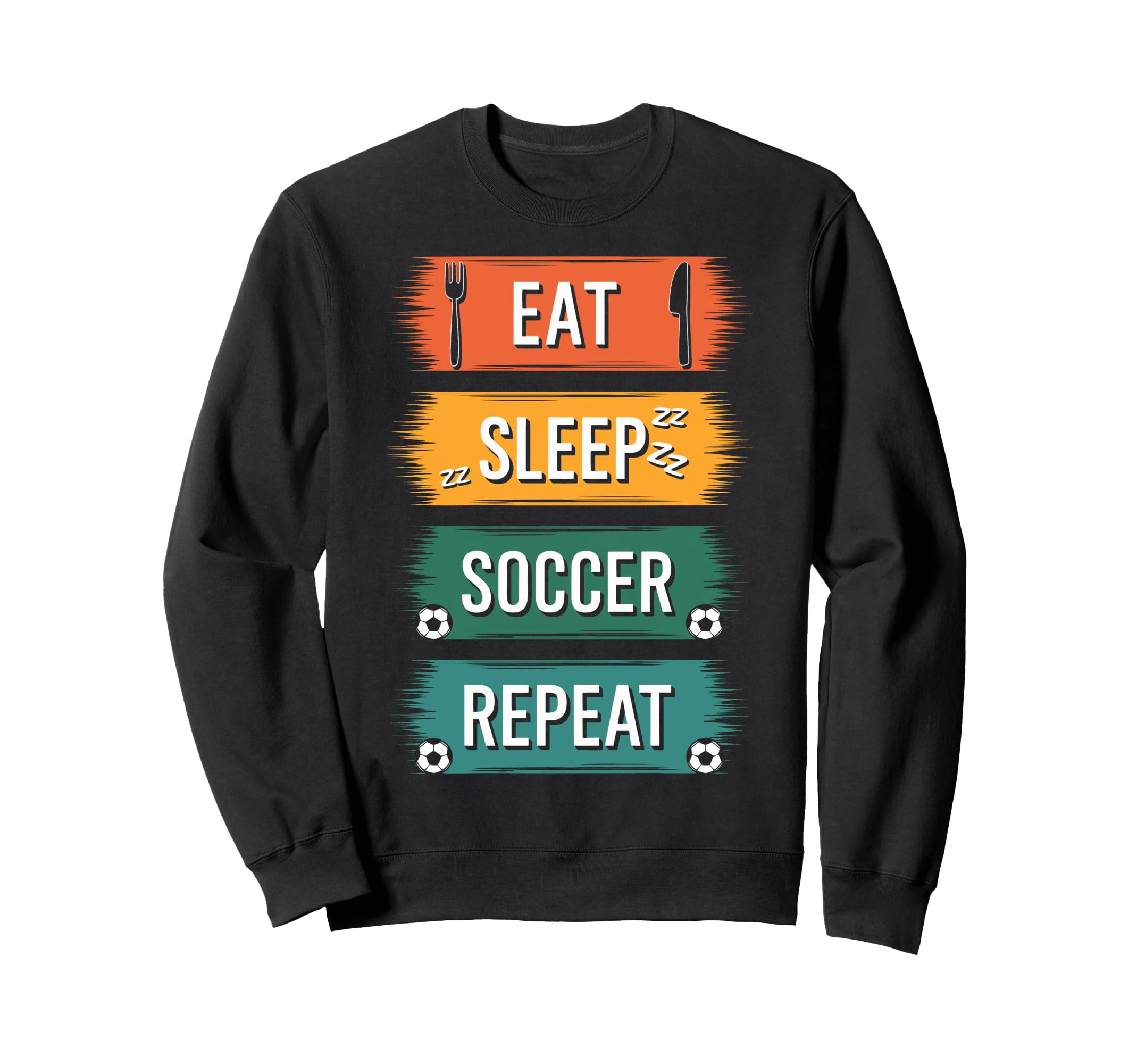 Dedicated Soccer Players Eat Sweatshirt - Aesthetic Graphic Men Women - T-Shirt, Sweatshirt, Hoodie