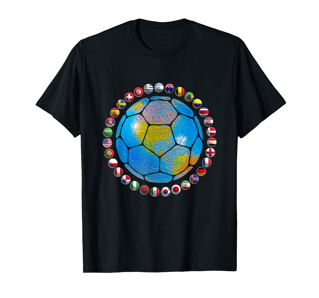Go Soccer Go Nations Around World T-Shirt - Fun Novelty Design for Adults - T-Shirt, Sweatshirt, Hoodie