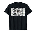 Womens Coquette Bow Ribbon Soccer T-Shirt - Trendy Graphic for Adults - T-Shirt, Sweatshirt, Hoodie