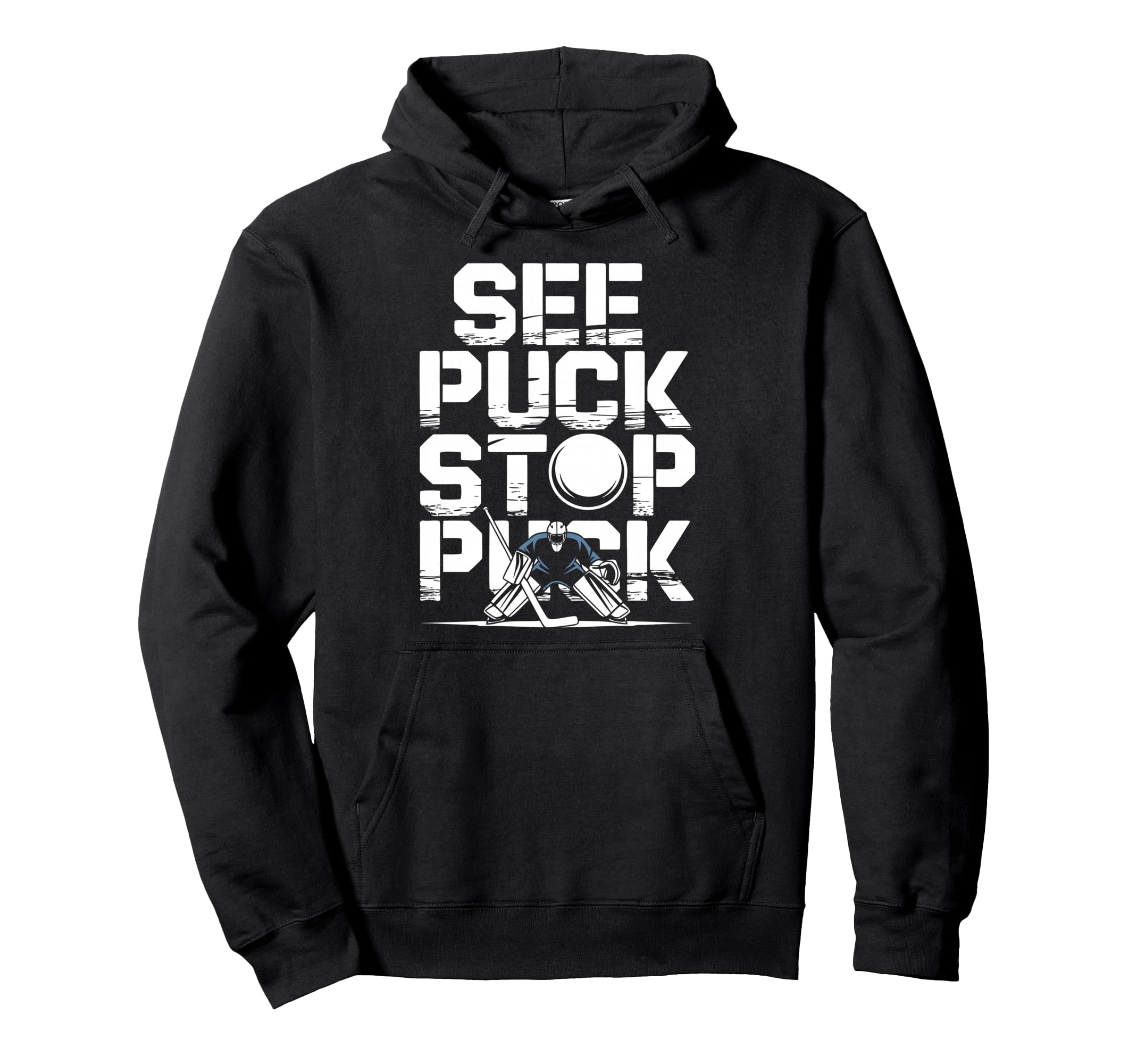 Netminder Ice Hockey Goalkeeper Goalie Hoodie - Graphic Print Unisex - T-Shirt, Sweatshirt, Hoodie