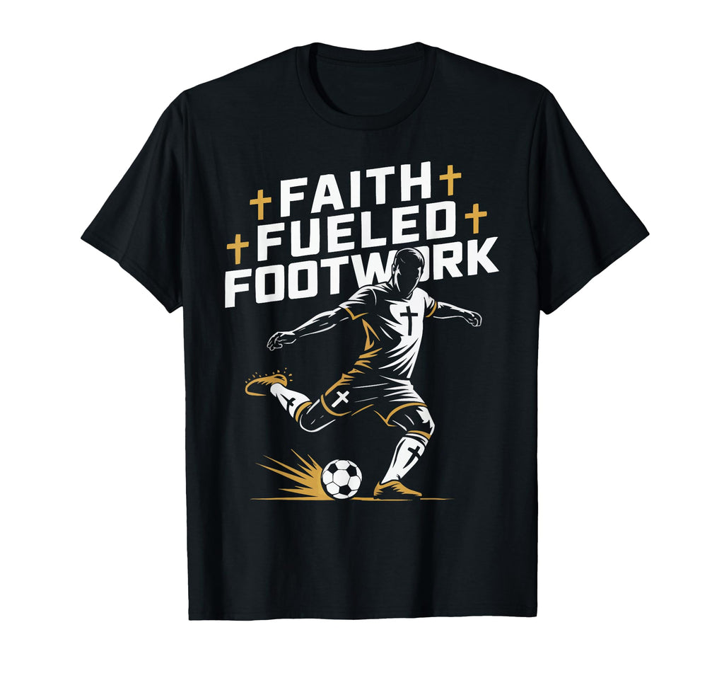 Christian Soccer Player Religious Bible T-Shirt - Graphic Print Men Women - T-Shirt, Sweatshirt, Hoodie