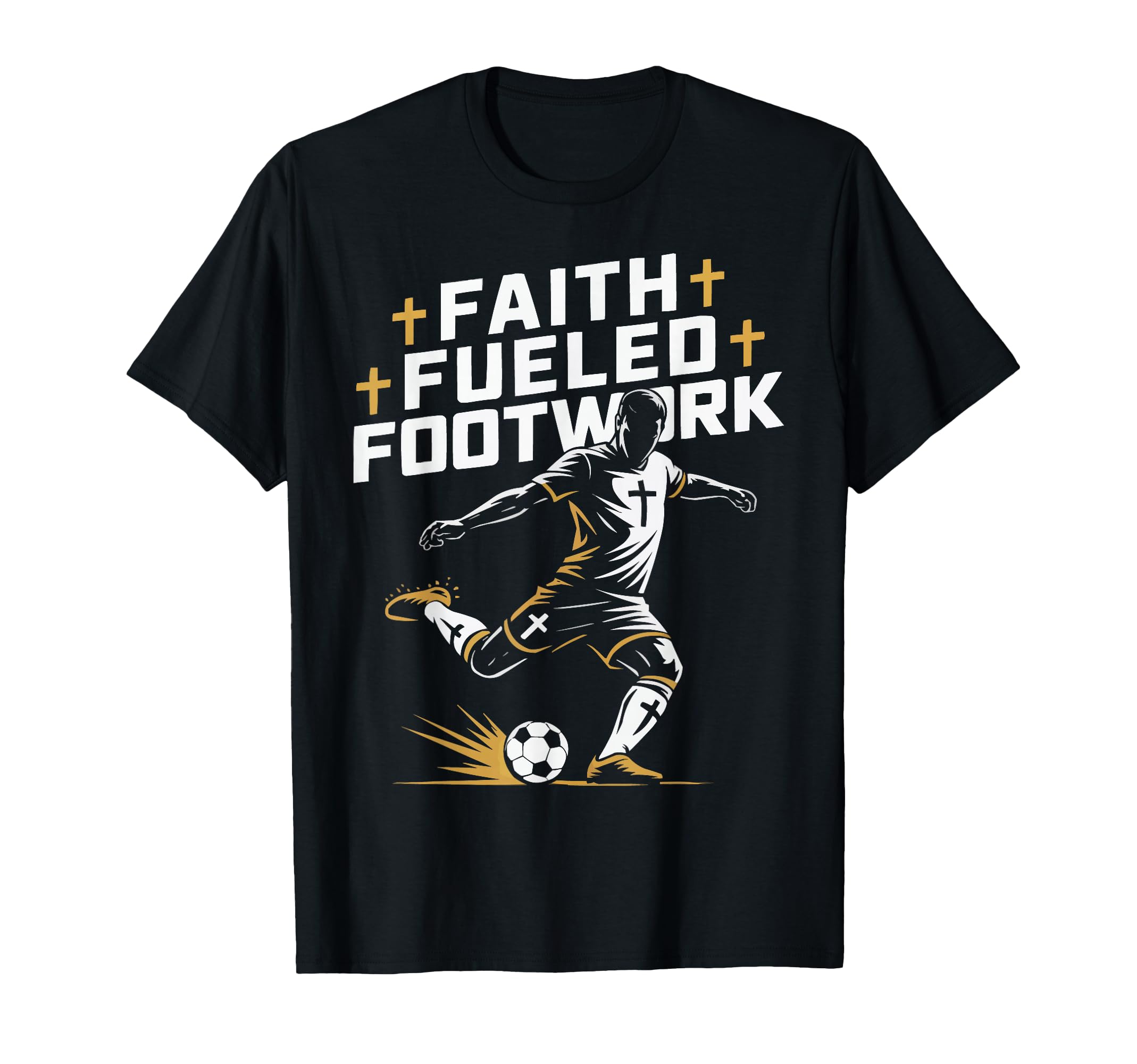 Christian Soccer Player Religious Bible T-Shirt - Graphic Print Men Women - T-Shirt, Sweatshirt, Hoodie