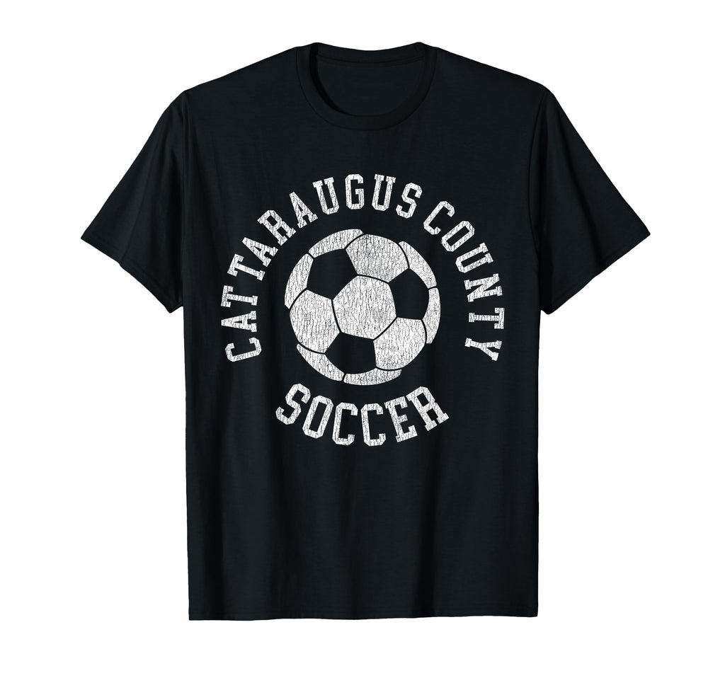 Cattaraugus County Soccer Distressed T-Shirt - Custom Art Print for Adults - T-Shirt, Sweatshirt, Hoodie