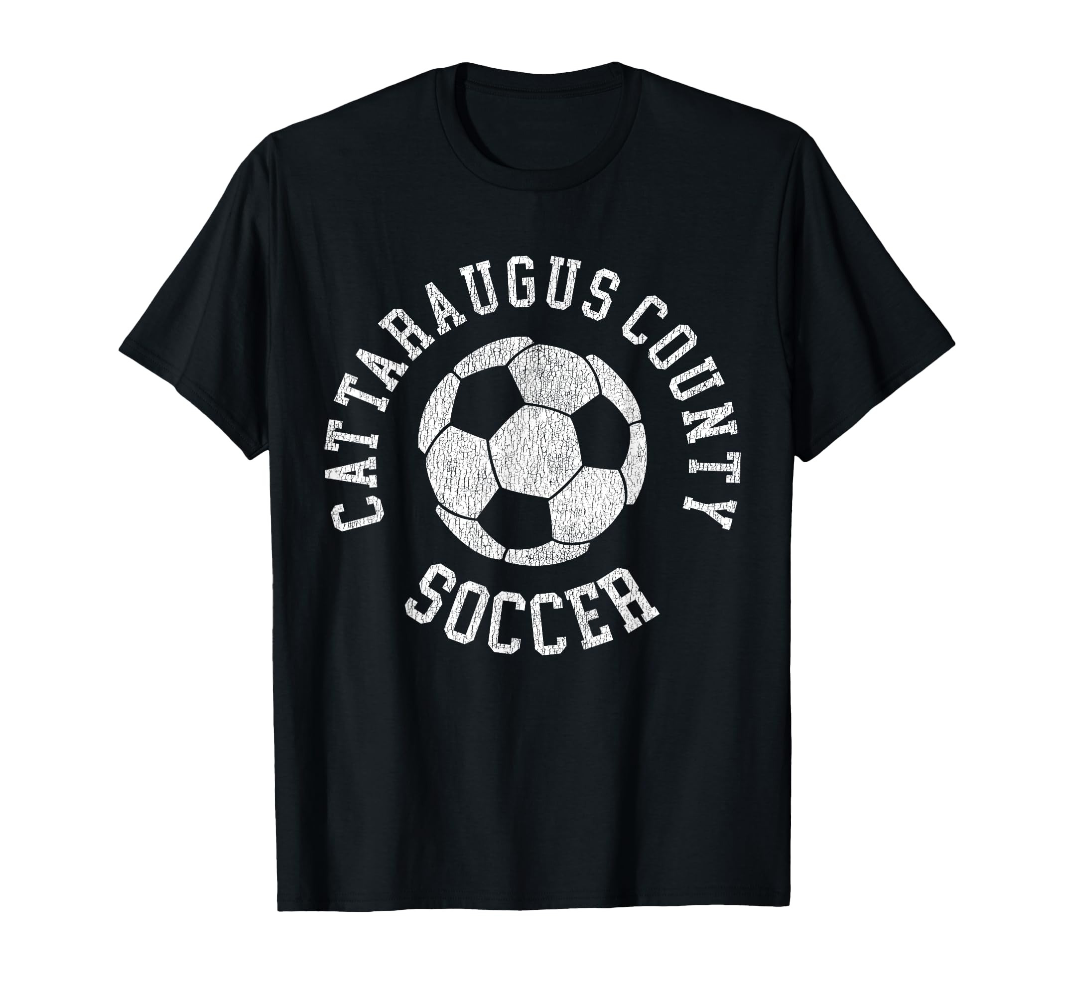 Cattaraugus County Soccer Distressed T-Shirt - Custom Art Print for Adults - T-Shirt, Sweatshirt, Hoodie