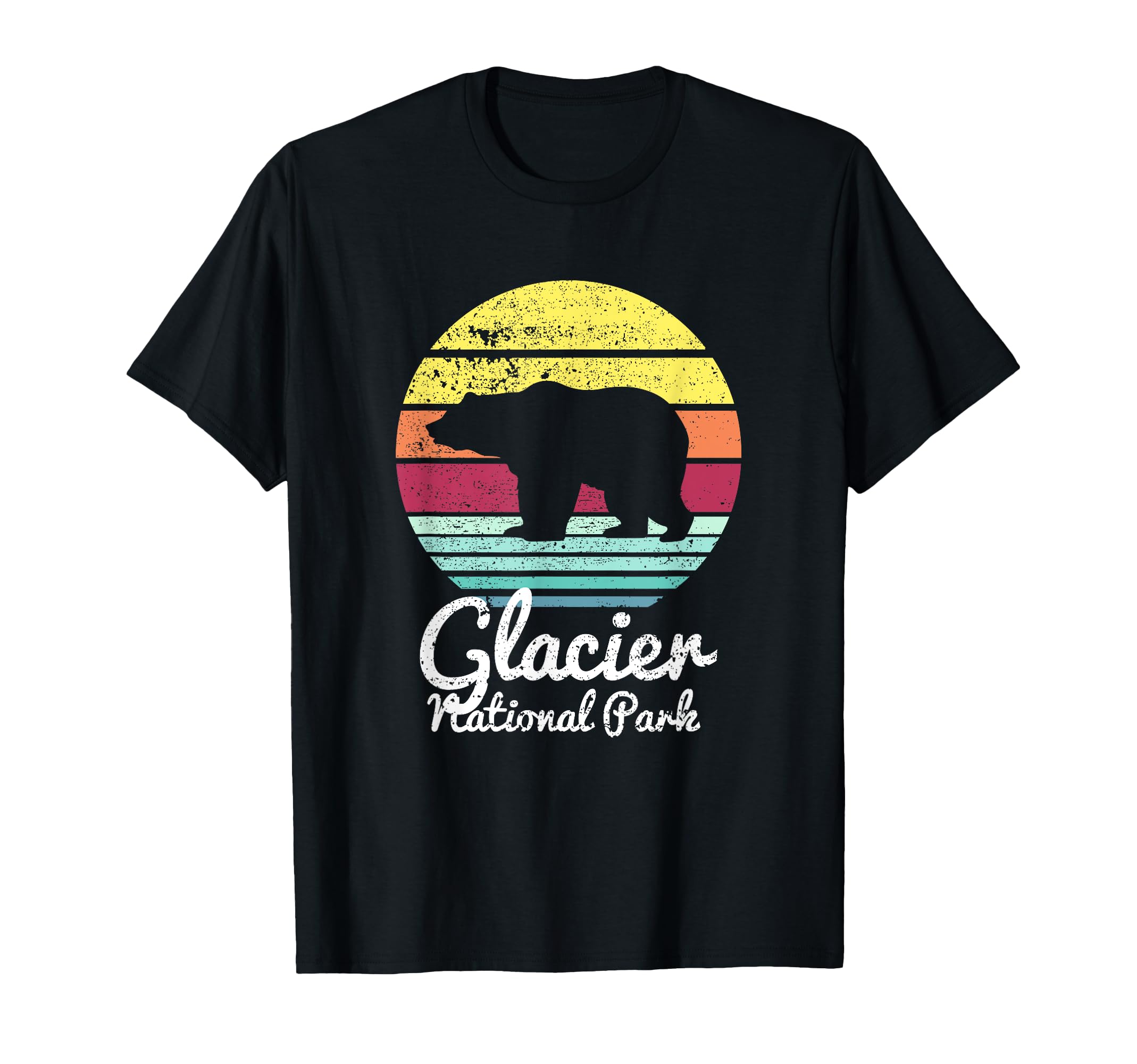 Glacier National Park Montana Bear T-Shirt - Graphic Print Men Women - T-Shirt, Sweatshirt, Hoodie