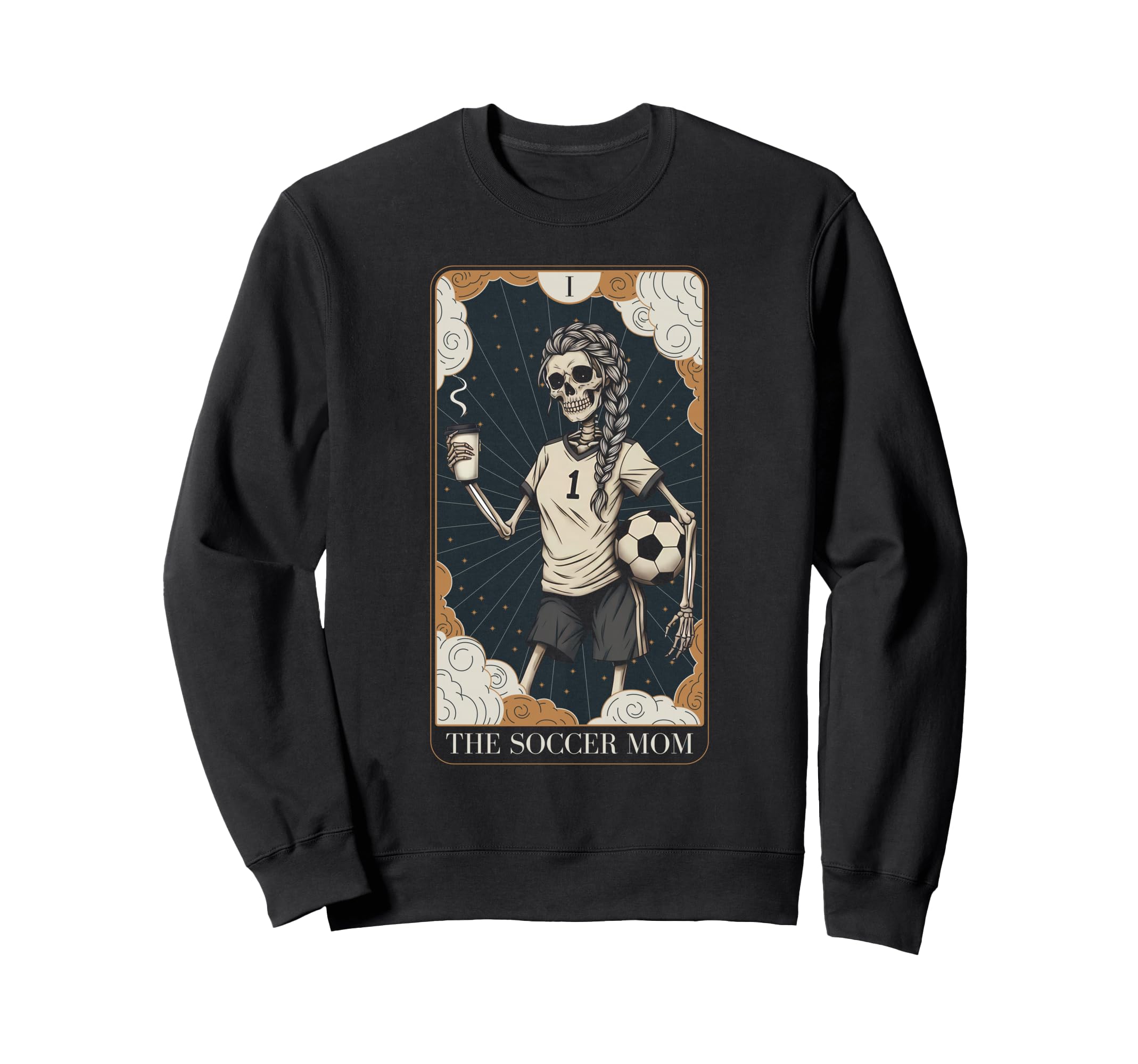 Halloween Skeleton Soccer Mom Tarot Sweatshirt - Graphic Print Men Women - T-Shirt, Sweatshirt, Hoodie