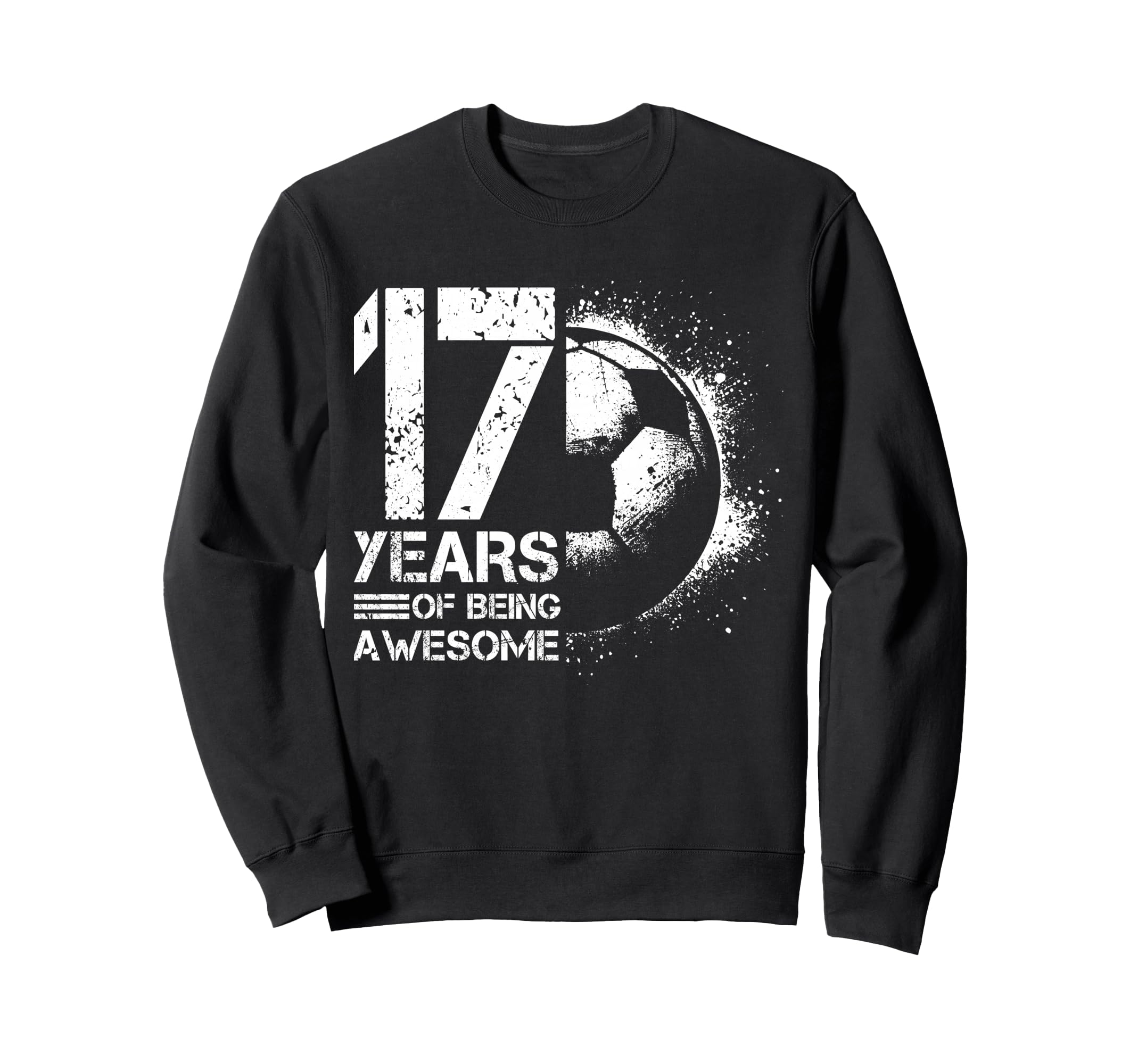 17Th Birthday Soccer Player Football Sweatshirt - Custom Art Print Unisex - T-Shirt, Sweatshirt, Hoodie