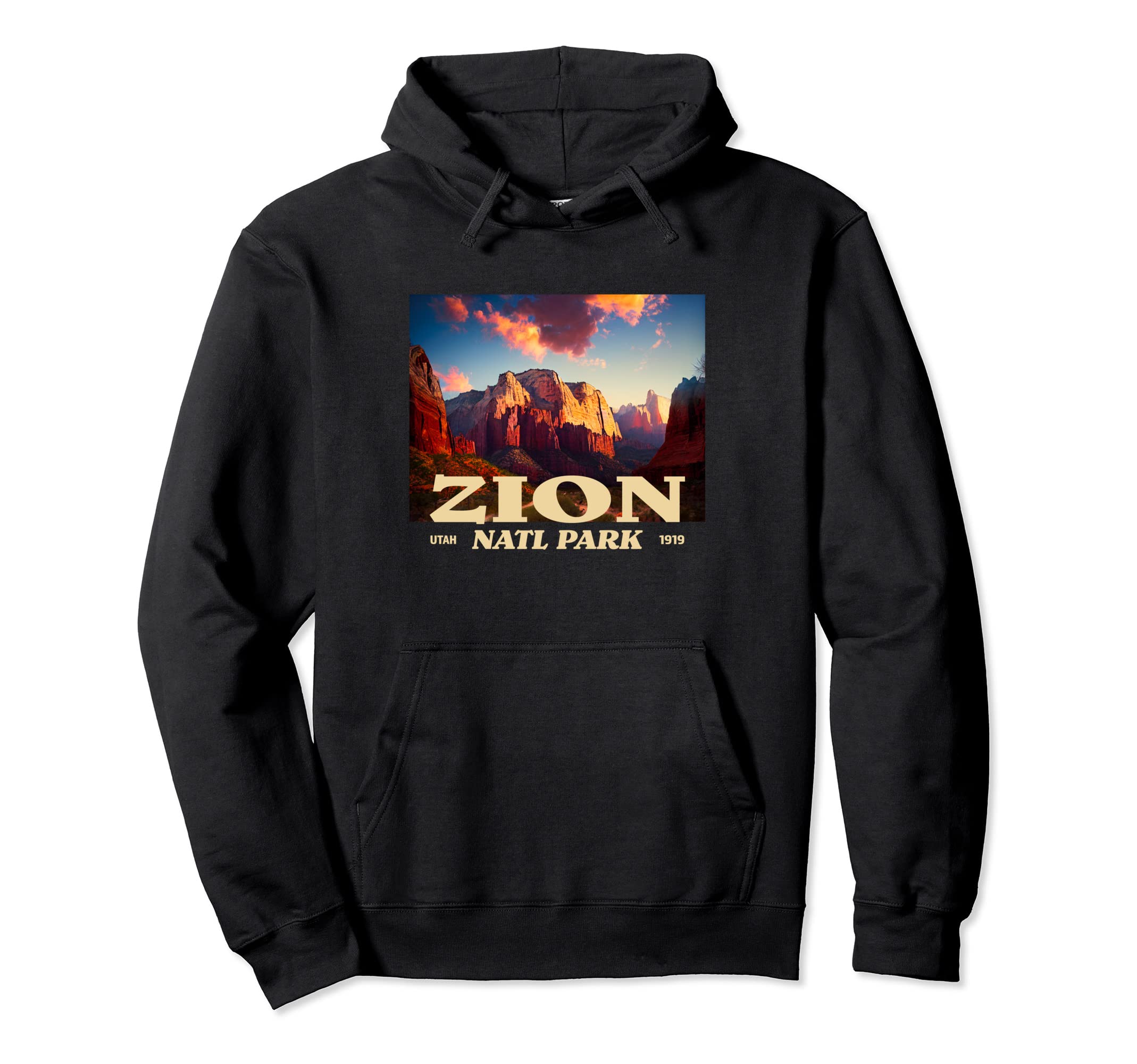 Zion Utah Zion National Park Hoodie - Minimalist Print Unisex - T-Shirt, Sweatshirt, Hoodie