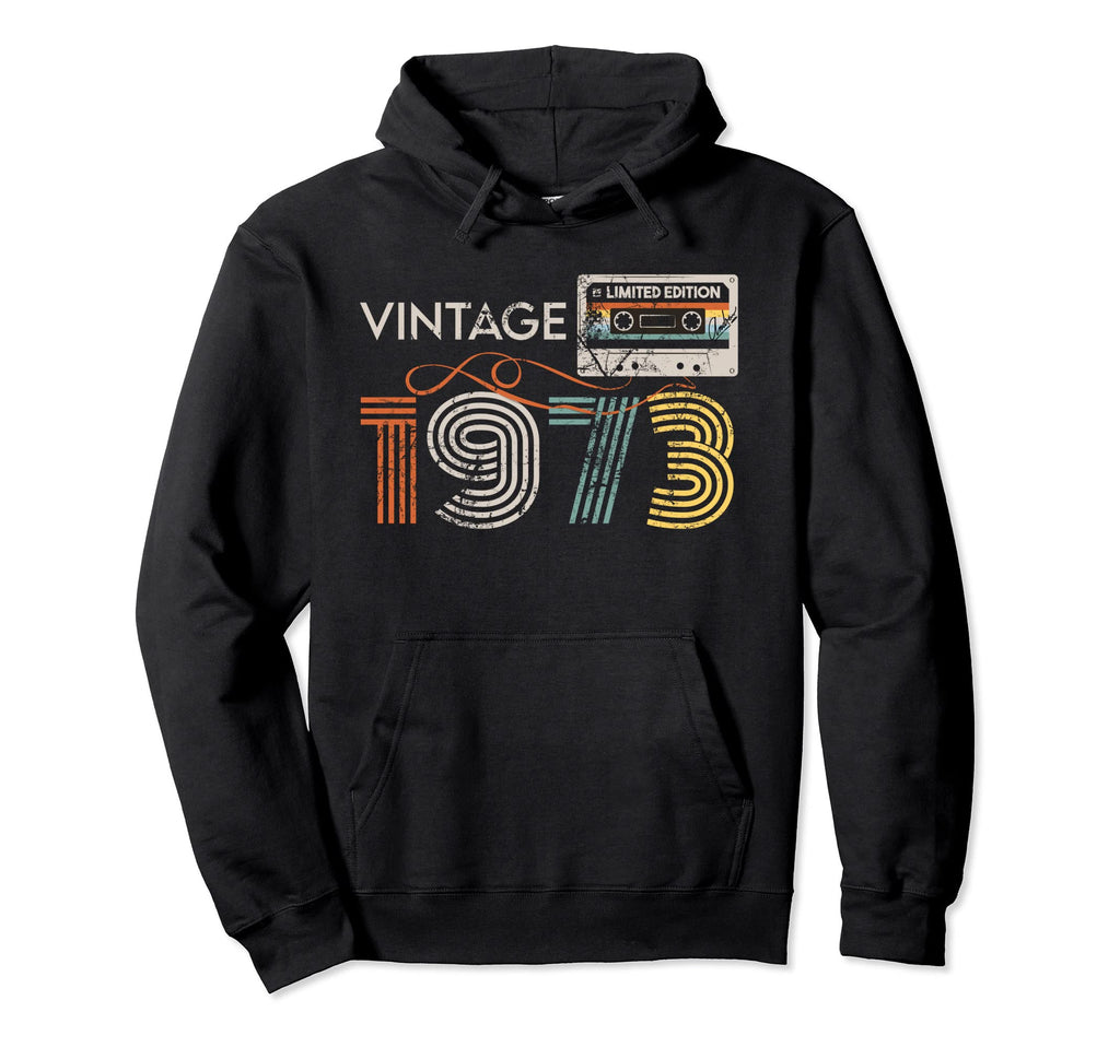 1973 48Th Birthday Gift Cassette Tape Hoodie - Unique Graphic Unisex - T-Shirt, Sweatshirt, Hoodie