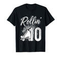 Rollin Into 10Th Birthday Roller T-Shirt - Custom Art Print for Adults - T-Shirt, Sweatshirt, Hoodie