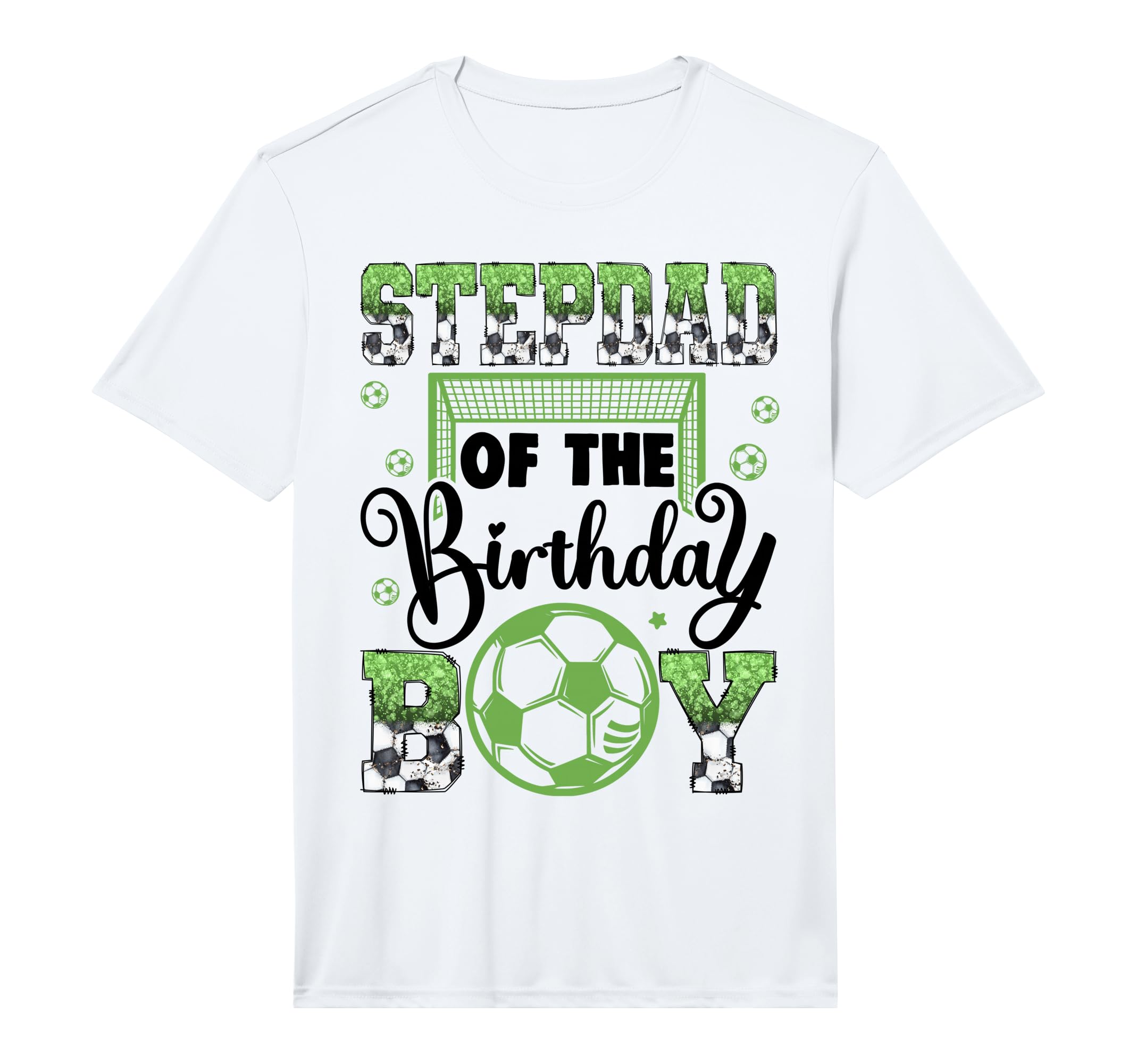 Stepdad Birthday Soccer Player T-Shirt - Casual Everyday Wear for Adults - T-Shirt, Sweatshirt, Hoodie
