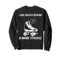 Roller Skating Disco Derby Sweatshirt - Casual Everyday Wear for Adults - T-Shirt, Sweatshirt, Hoodie