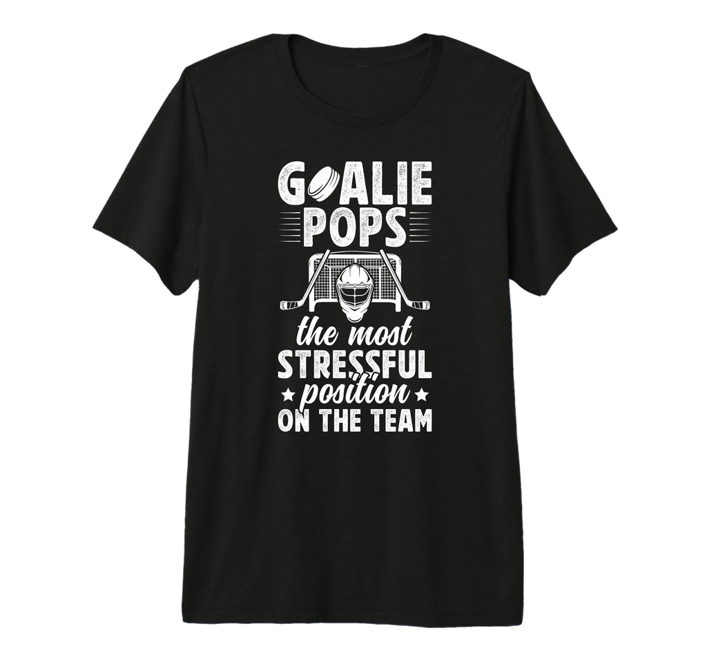 Mens Funny Hockey Goalie Pops Ice T-Shirt - Novelty Apparel Men Women - T-Shirt, Sweatshirt, Hoodie