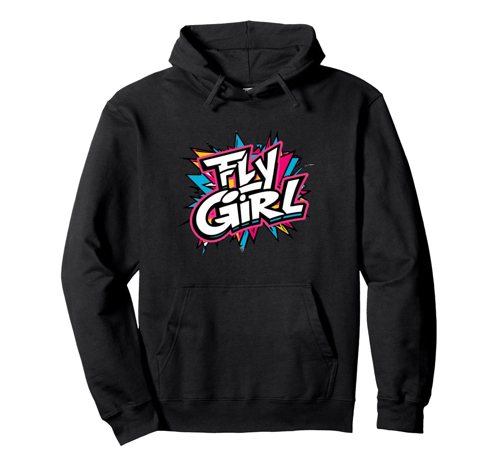 Fly 80S 90S Old School Hip Hop Graffiti Hoodie - Unique Graphic for Adults - T-Shirt, Sweatshirt, Hoodie