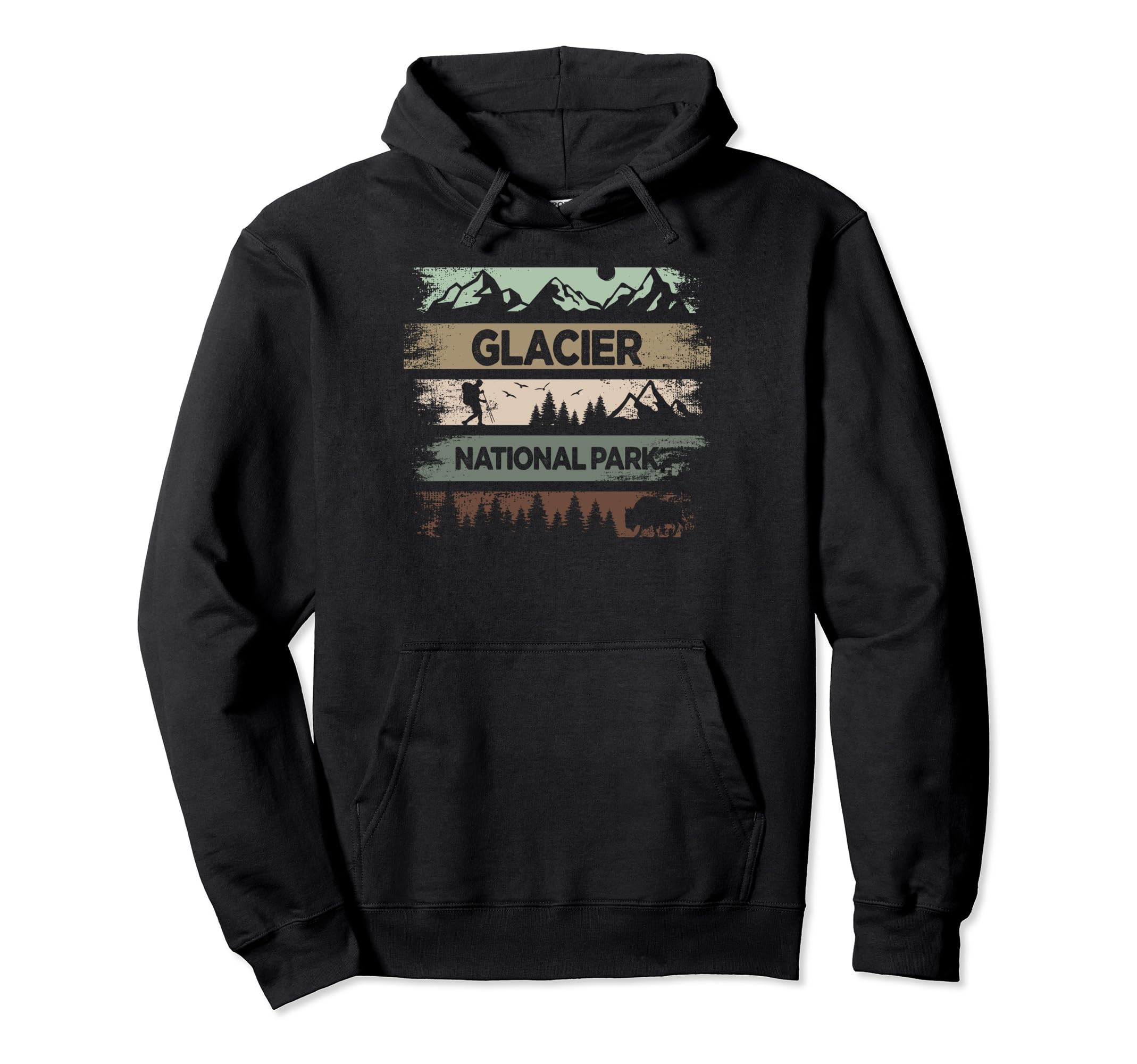 Glacier National Park Us Glacier Hoodie - Casual Everyday Wear Men Women - T-Shirt, Sweatshirt, Hoodie