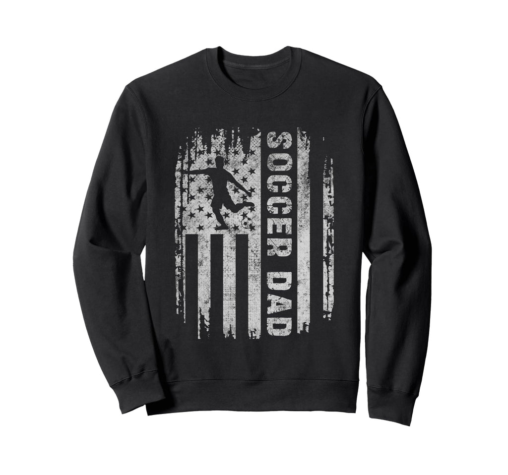 Soccer Dad Flag And Player Silhouette Sweatshirt - Custom Art Print Unisex - T-Shirt, Sweatshirt, Hoodie