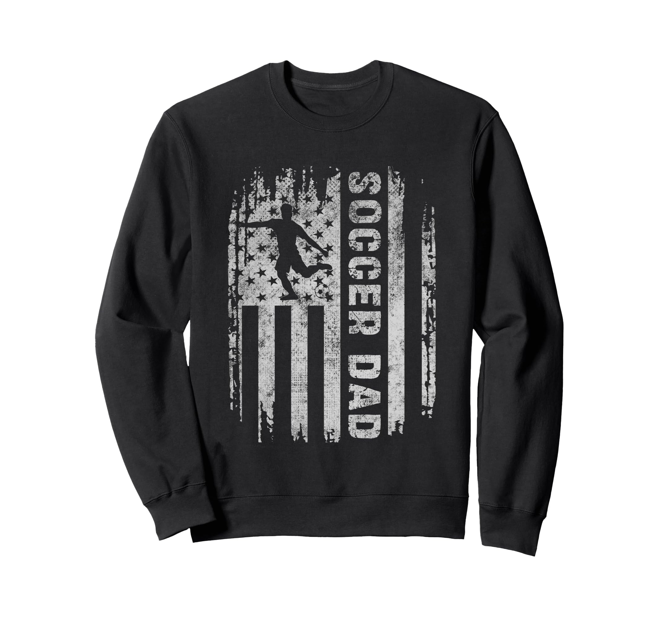 Soccer Dad Flag And Player Silhouette Sweatshirt - Custom Art Print Unisex - T-Shirt, Sweatshirt, Hoodie