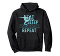 Handball Shoes Eat Sleep Handball Repeat Hoodie - Streetwear Style Unisex - T-Shirt, Sweatshirt, Hoodie