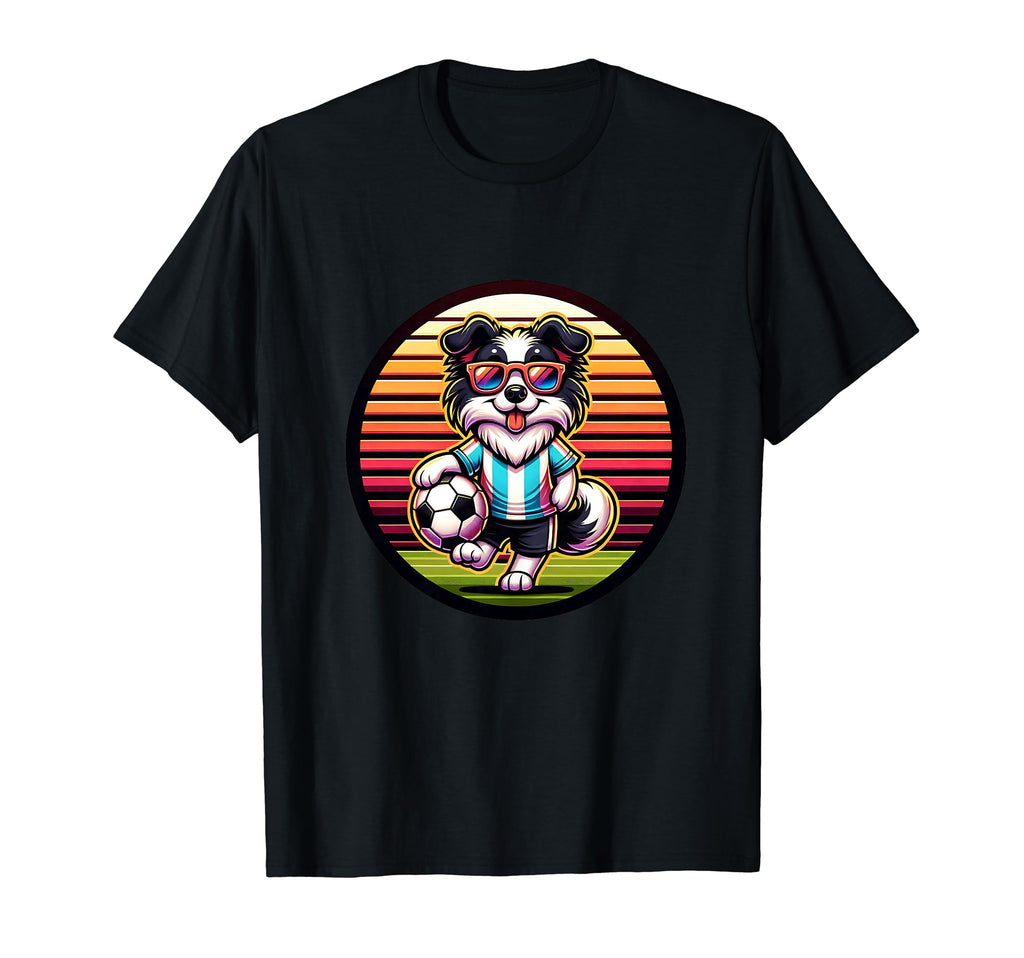 Border Collie Dog Soccer Champion T-Shirt - Fun Novelty Design for Adults - T-Shirt, Sweatshirt, Hoodie