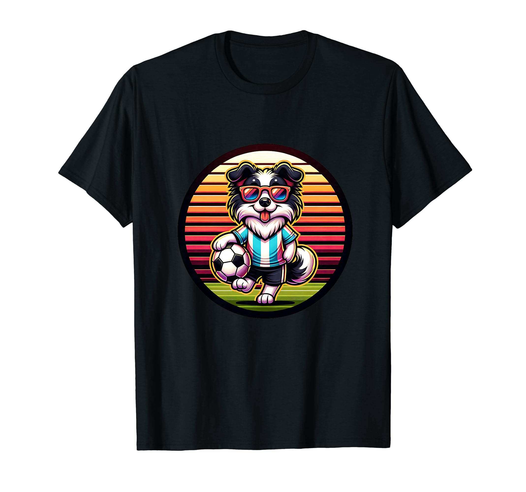 Border Collie Dog Soccer Champion T-Shirt - Fun Novelty Design for Adults - T-Shirt, Sweatshirt, Hoodie