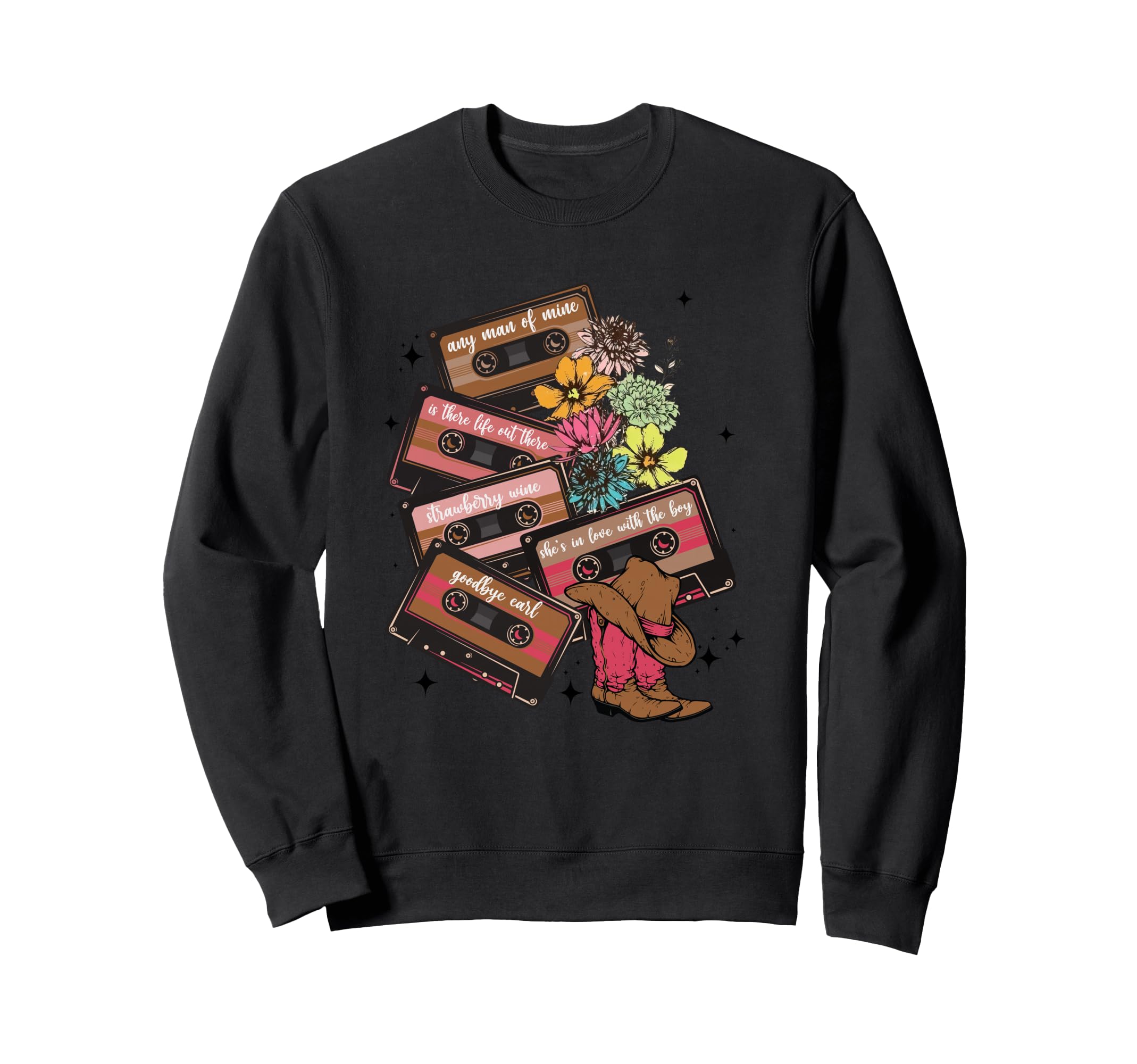 90S Country Cassette Tapes Old Sweatshirt - Minimalist Print Men Women - T-Shirt, Sweatshirt, Hoodie