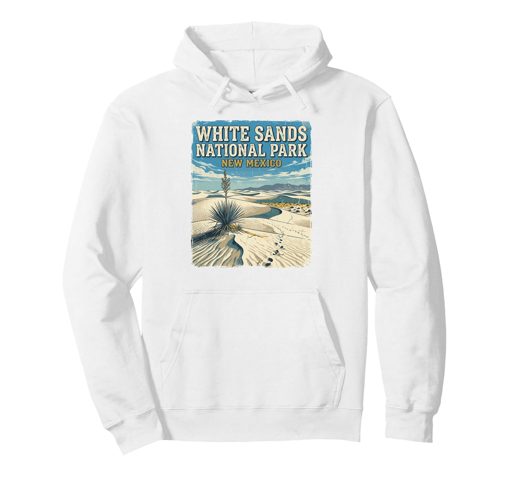 White Sands National Park New Mexico Hoodie - Trendy Graphic for Adults - T-Shirt, Sweatshirt, Hoodie