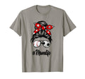 Classy Mom Life Soccer Messy Bun T-Shirt - Graphic Print Men Women - T-Shirt, Sweatshirt, Hoodie