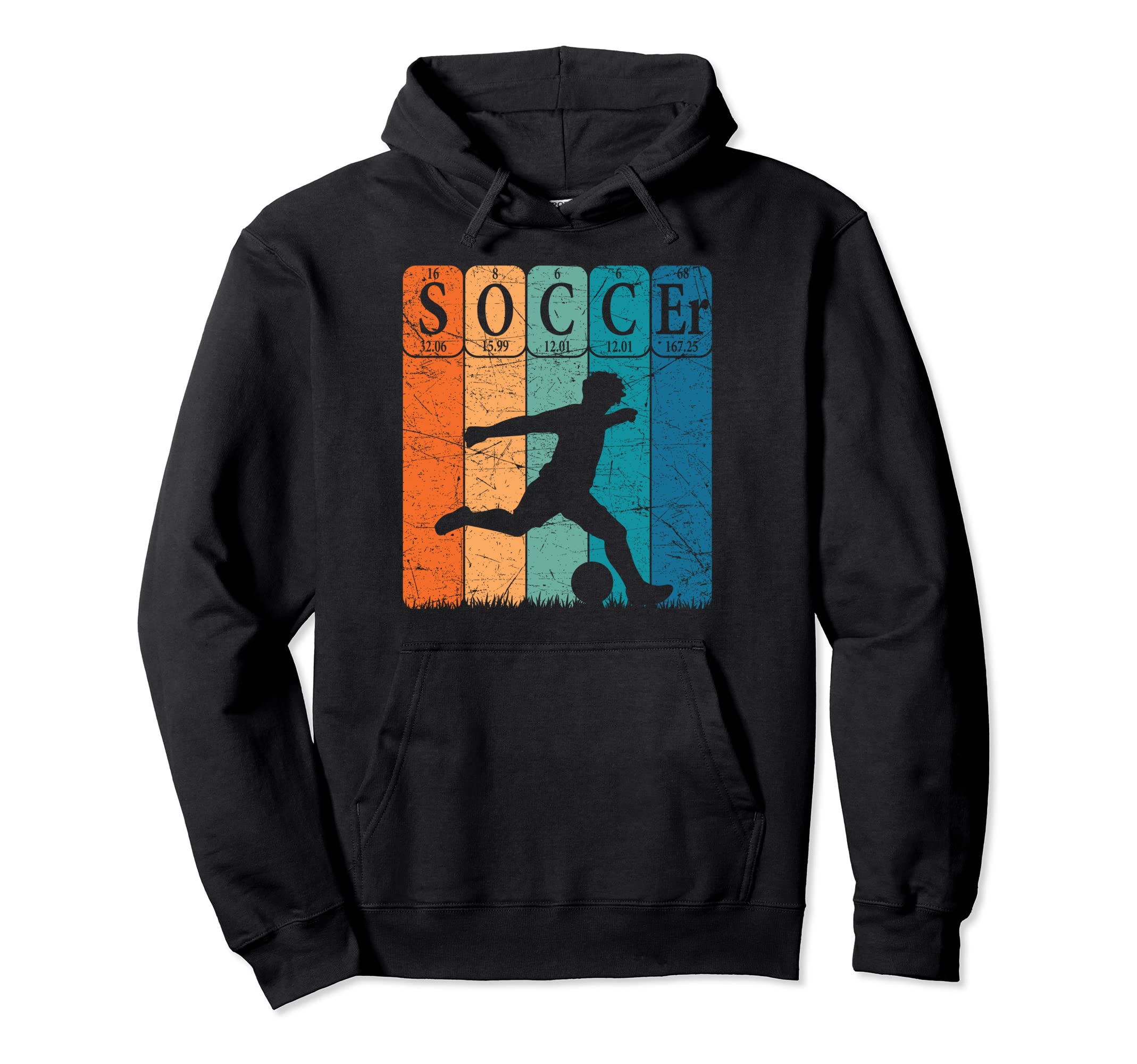 Soccer Periodic Table Elements Soccer Hoodie - Unique Graphic Unisex - T-Shirt, Sweatshirt, Hoodie