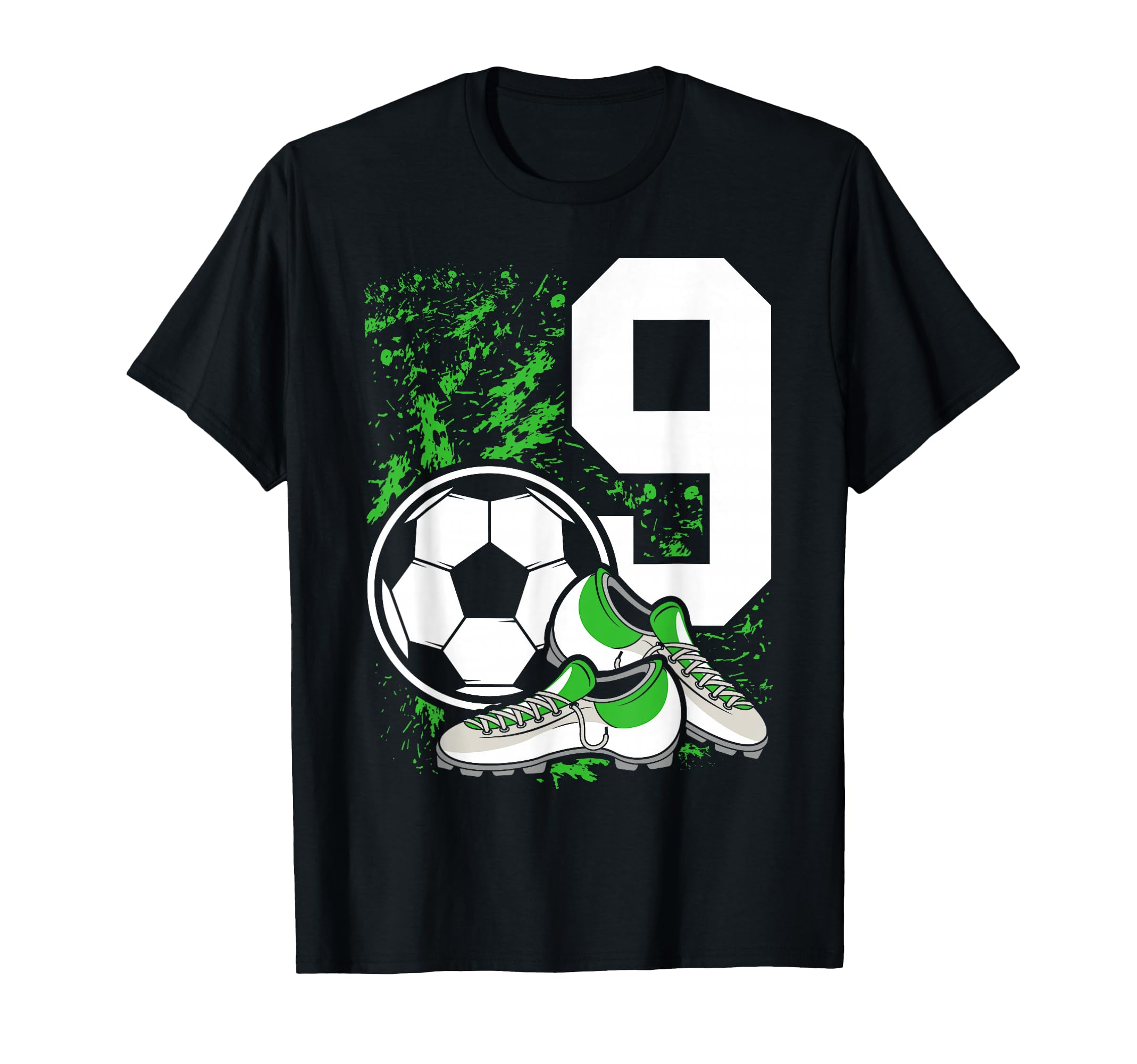 9Th Birthday 9 Years Soccer Football T-Shirt - Streetwear Style Men Women - T-Shirt, Sweatshirt, Hoodie