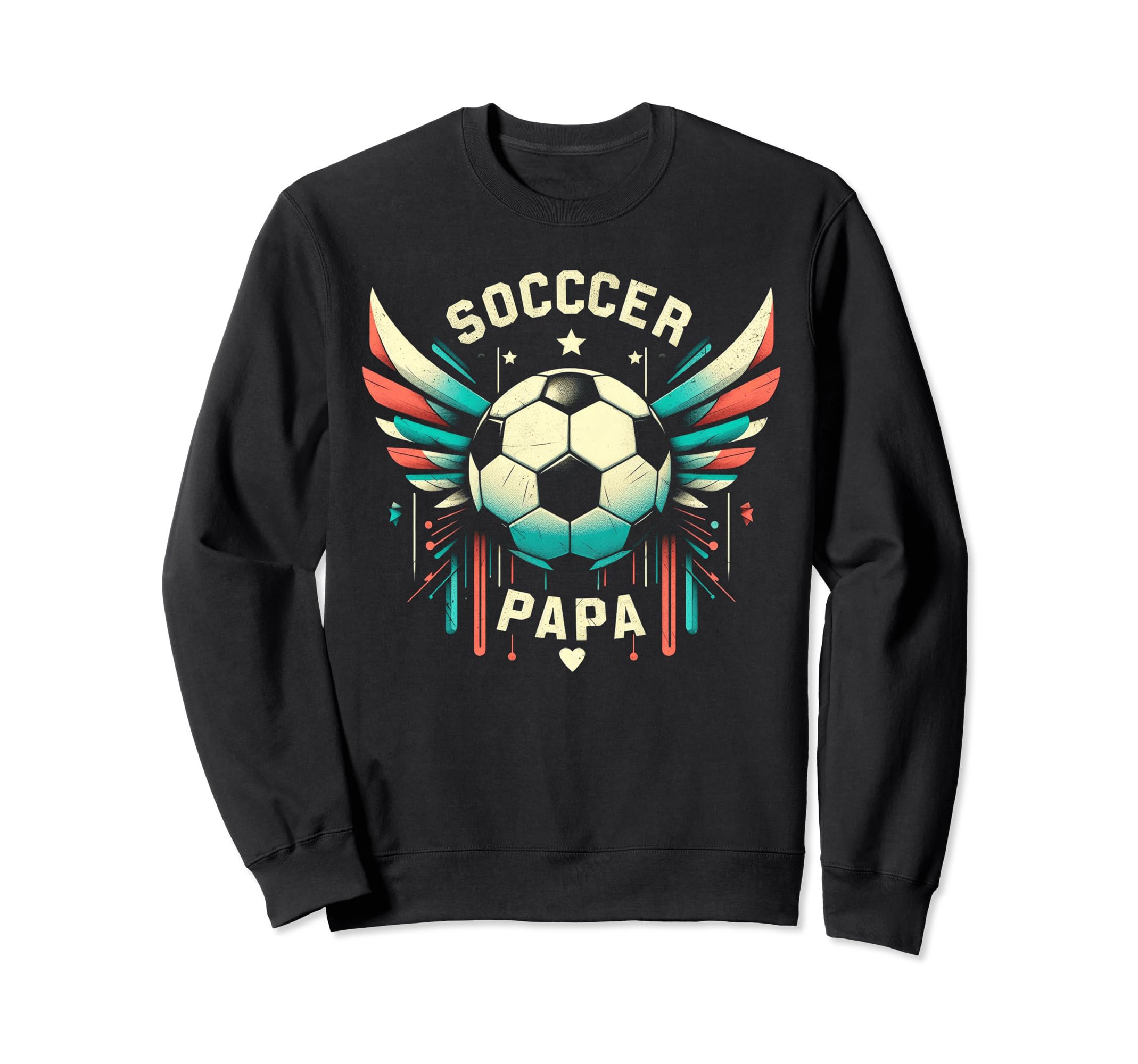 Soccer Papa Family Matching Dad Sweatshirt - Graphic Print Men Women - T-Shirt, Sweatshirt, Hoodie
