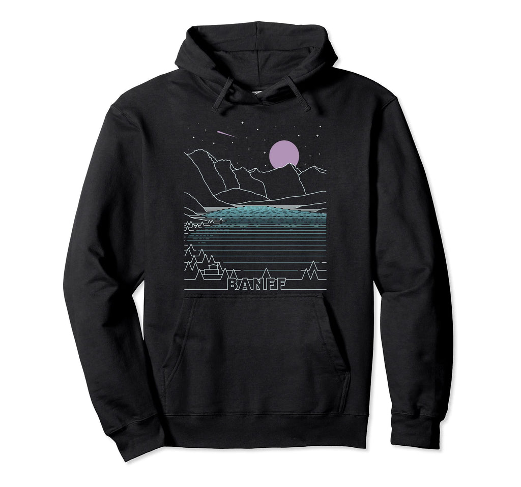 Moraine Lake Banff National Park Hoodie - Fun Novelty Design for Adults - T-Shirt, Sweatshirt, Hoodie