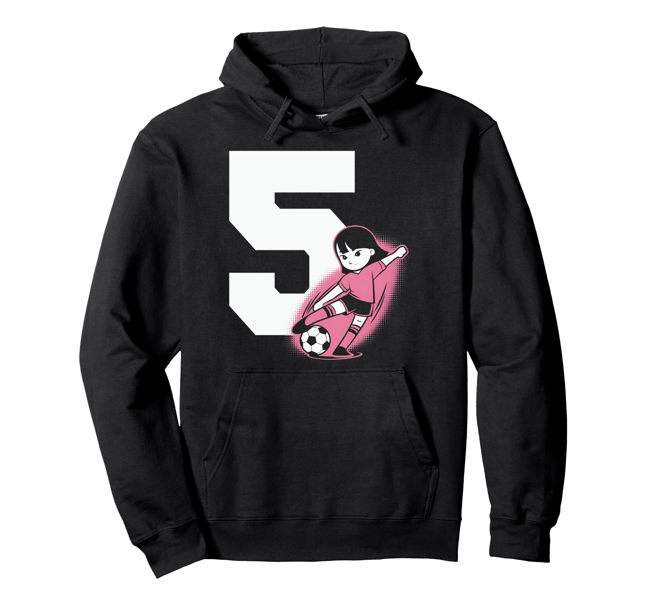 5 Soccer Birthday Gift Soccer Fan Hoodie - Fun Novelty Design for Adults - T-Shirt, Sweatshirt, Hoodie