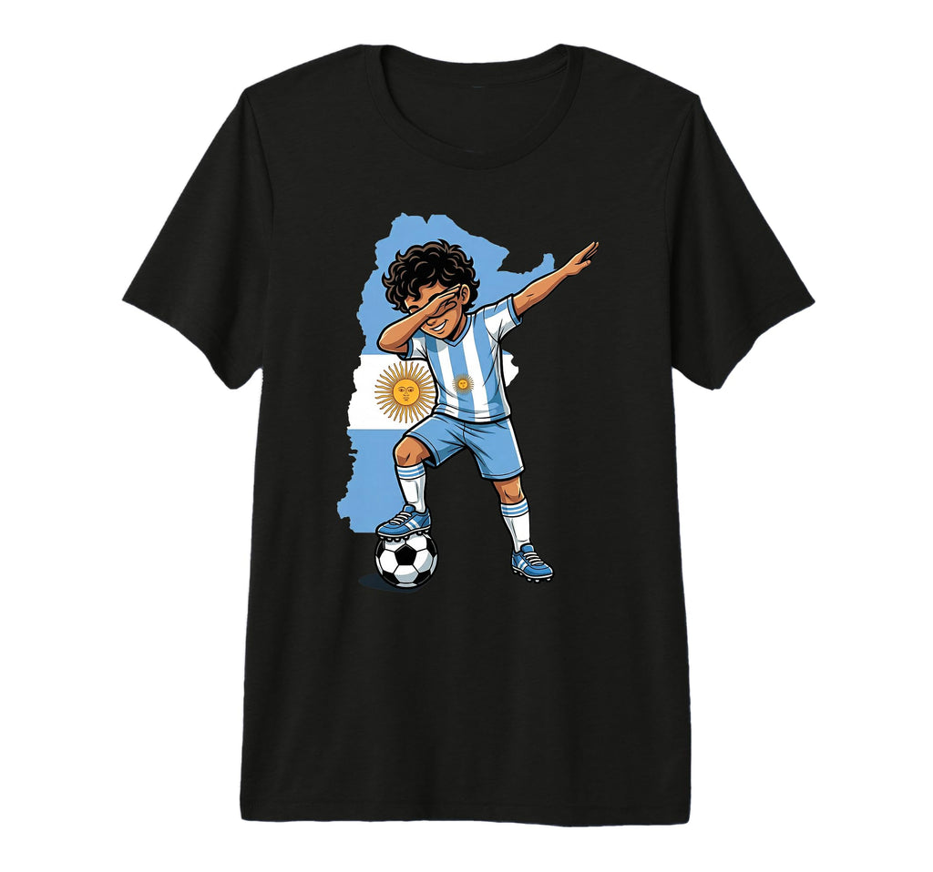 Argentina Soccer Dab Flag Football T-Shirt - Fun Novelty Design Men Women - T-Shirt, Sweatshirt, Hoodie