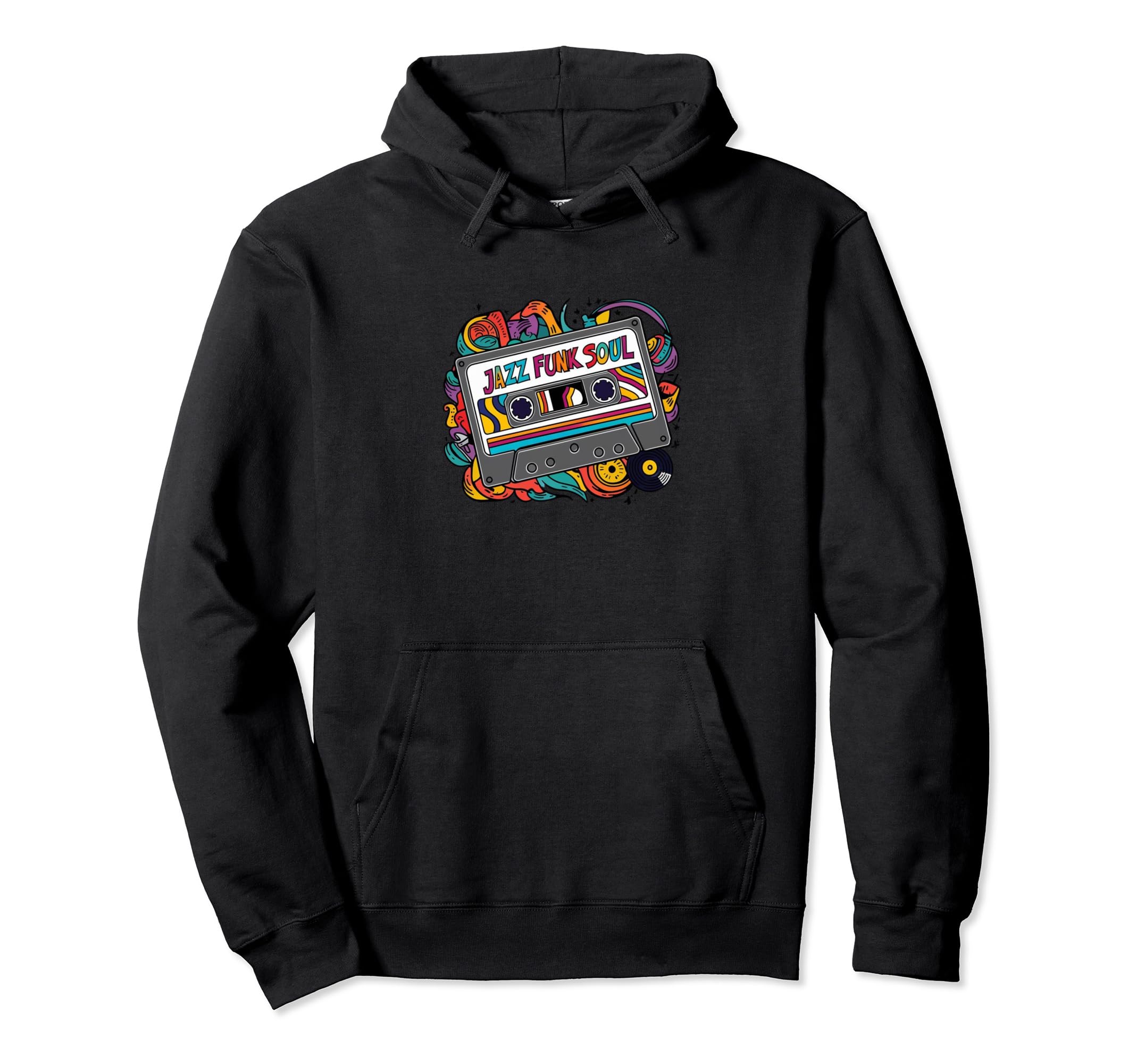 Mix Tape Cassette Jazz Funk Soul Music Hoodie - Novelty Apparel for Adults - T-Shirt, Sweatshirt, Hoodie