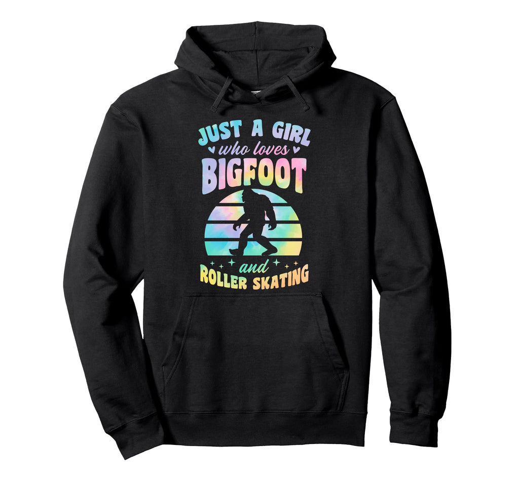 Just Who Loves Bigfoot And Roller Hoodie - Aesthetic Graphic Men Women - T-Shirt, Sweatshirt, Hoodie