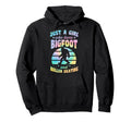 Just Who Loves Bigfoot And Roller Hoodie - Aesthetic Graphic Men Women - T-Shirt, Sweatshirt, Hoodie