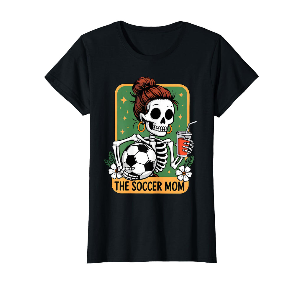 Soccer Mom Tarot Card Skeleton Game T-Shirt - Trendy Graphic for Adults - T-Shirt, Sweatshirt, Hoodie
