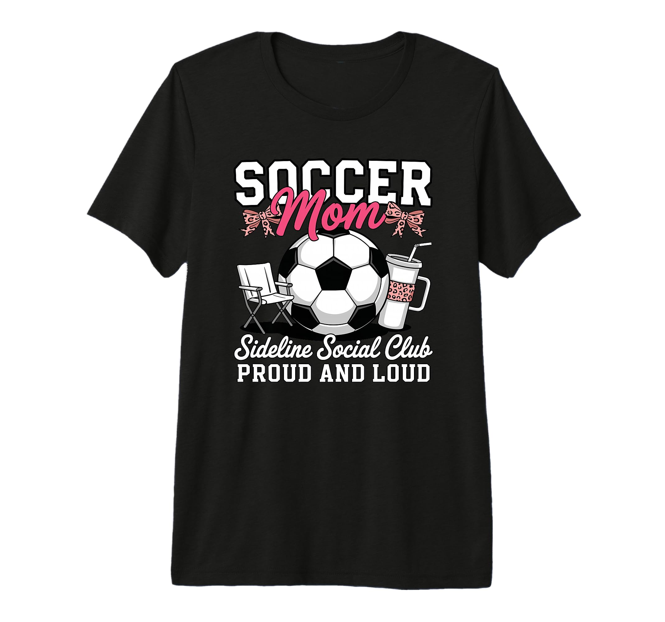 Soccer Mom Sideline Social Club Proud T-Shirt - Custom Art Print Unisex - T-Shirt, Sweatshirt, Hoodie
