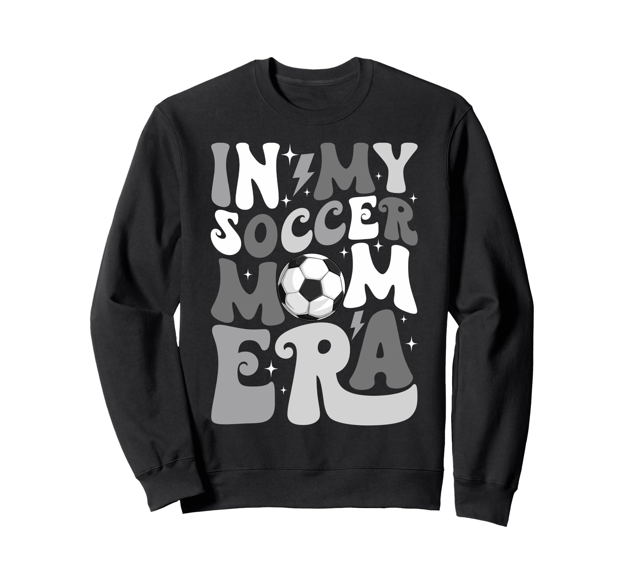 Groovy My Soccer Mom Era Mommy Sweatshirt - Custom Art Print for Adults - T-Shirt, Sweatshirt, Hoodie