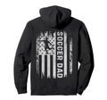 Soccer Dad American Flag Usa Back Hoodie - Streetwear Style Men Women - T-Shirt, Sweatshirt, Hoodie
