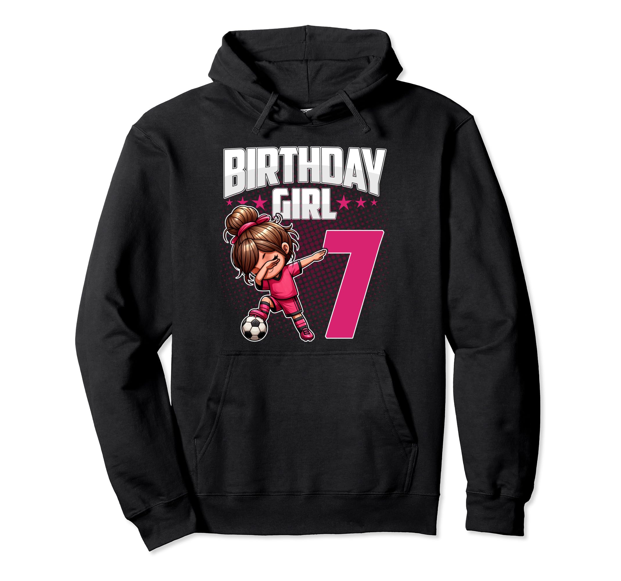 7Th Birthday Soccer Dabbing 7 Years Old Hoodie - Custom Art Print Unisex - T-Shirt, Sweatshirt, Hoodie