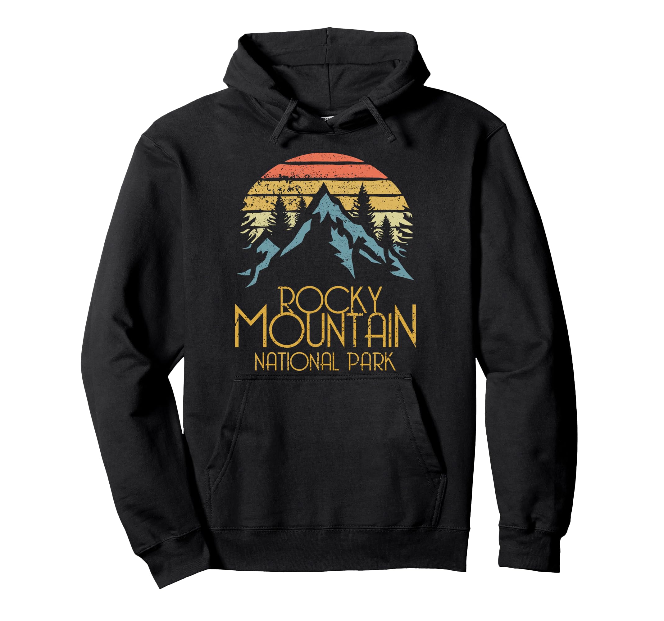 Rocky Mountains National Park Colorado Hoodie - Custom Art Print Men Women - T-Shirt, Sweatshirt, Hoodie
