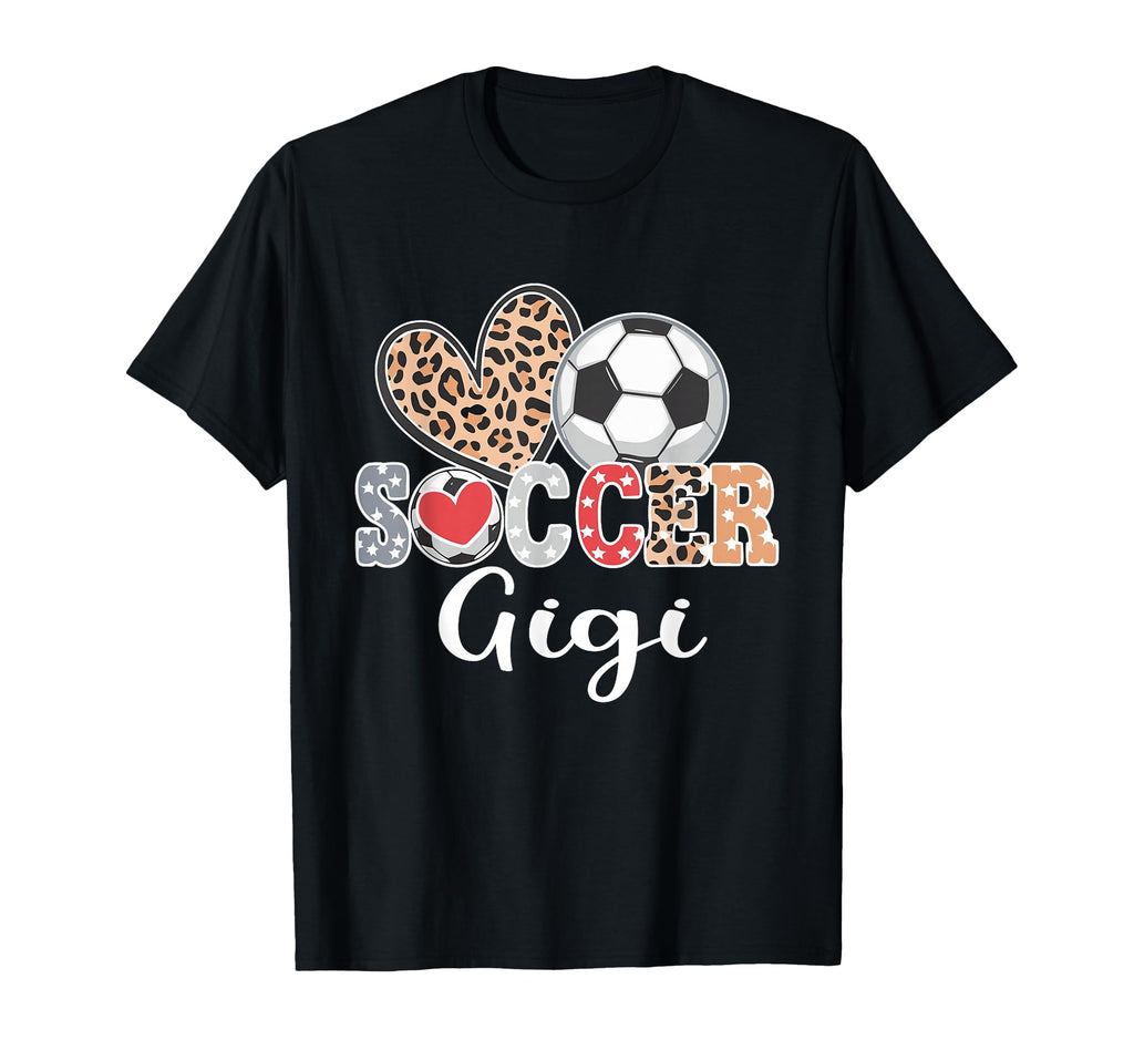 Soccer Gigi Leopard Heart T-Shirt - Fun Novelty Design Men Women - T-Shirt, Sweatshirt, Hoodie