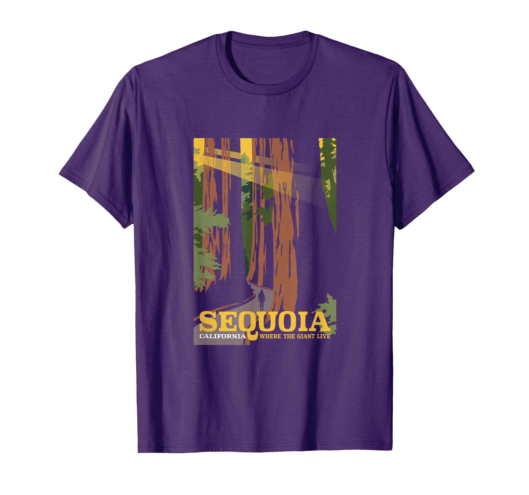California Sequoia Trees National Park T-Shirt - Minimalist Print Men Women - T-Shirt, Sweatshirt, Hoodie