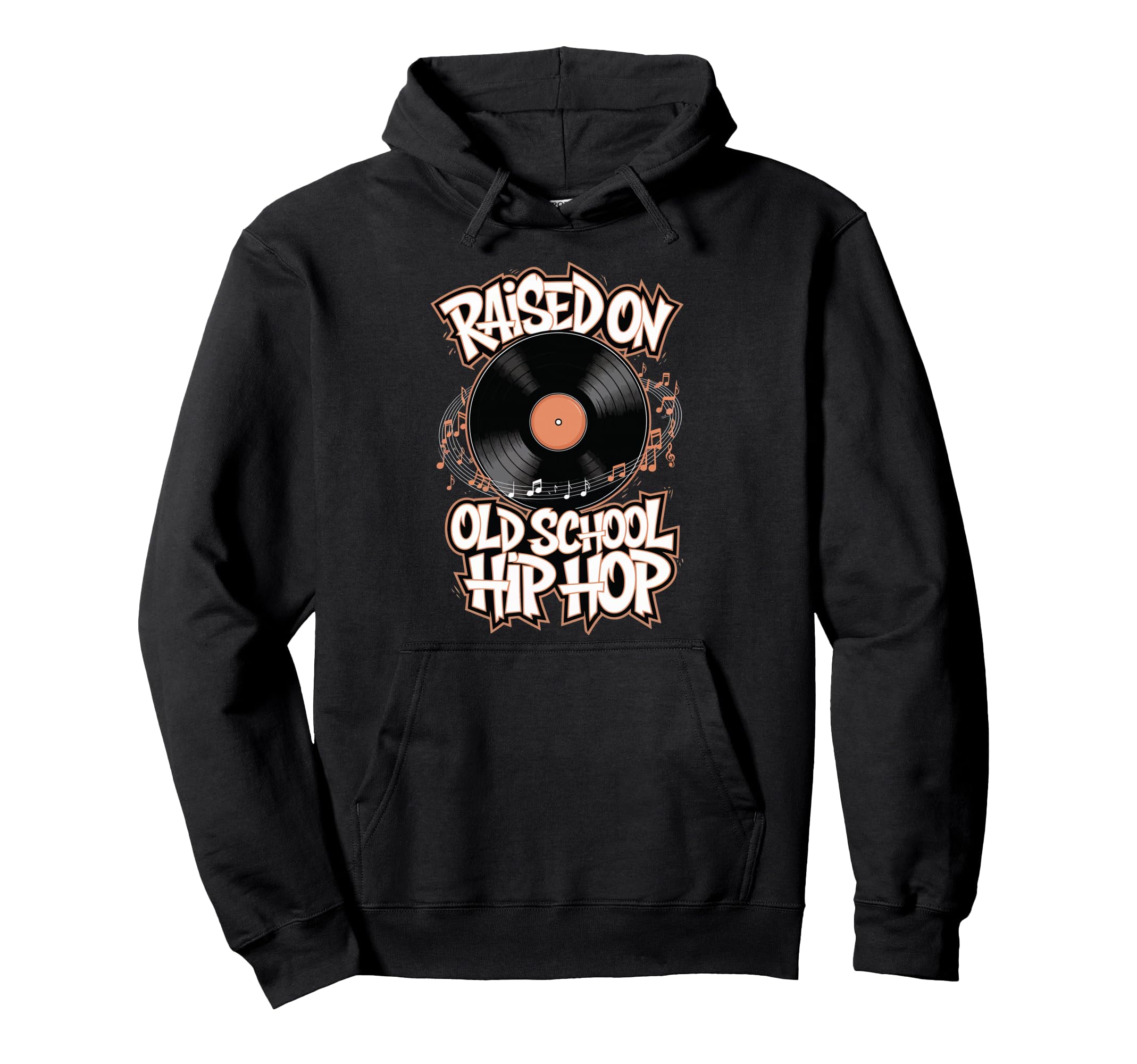 Raised Old School Hip Hop Hoodie - Unique Graphic Men Women - T-Shirt, Sweatshirt, Hoodie