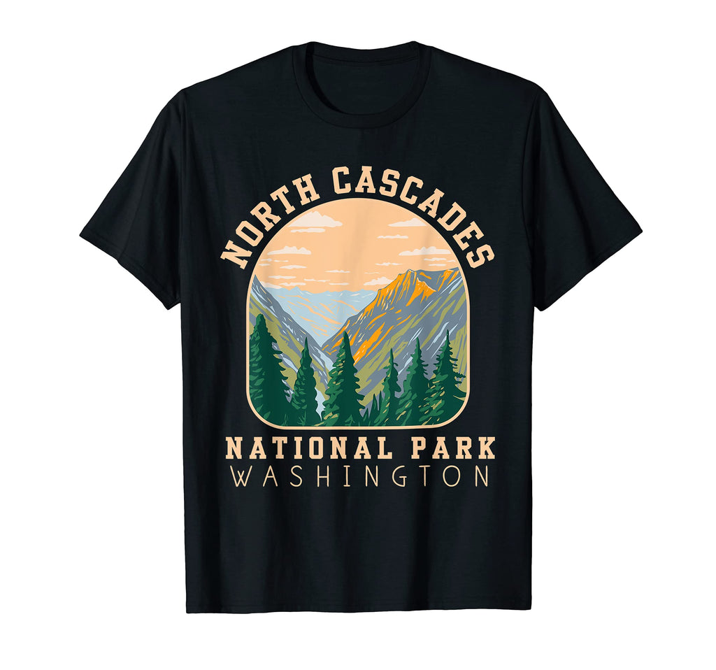 North Cascades National Park T-Shirt - Minimalist Print for Adults - T-Shirt, Sweatshirt, Hoodie