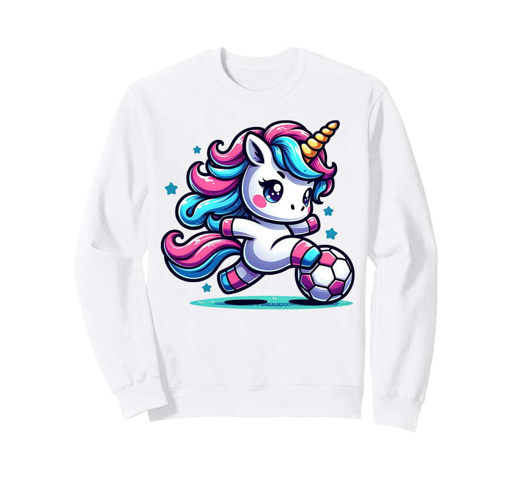 Footballer Unicorn Fans Soccer Team Sweatshirt - Trendy Graphic for Adults - T-Shirt, Sweatshirt, Hoodie